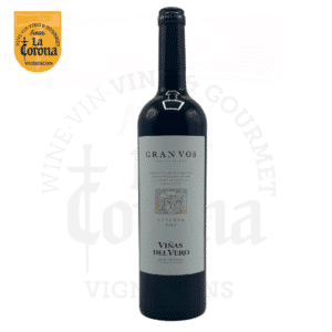 Vino Gran Vos, Viñas del Vero, Bodegas Viñas del Vero, Barbastro, Selección de Varietales, Crianza 15 meses, Alcohol 14%, Vino de Calidad, Vino Español, Vino Tinto, Vino Crianza, Vino Variedad, Vino Aragón, Vino Somontano, Vino Premium, Vino Exclusivo, Vino Tradicional, Vino Innovador, Vino Añejo, Vino Reserva