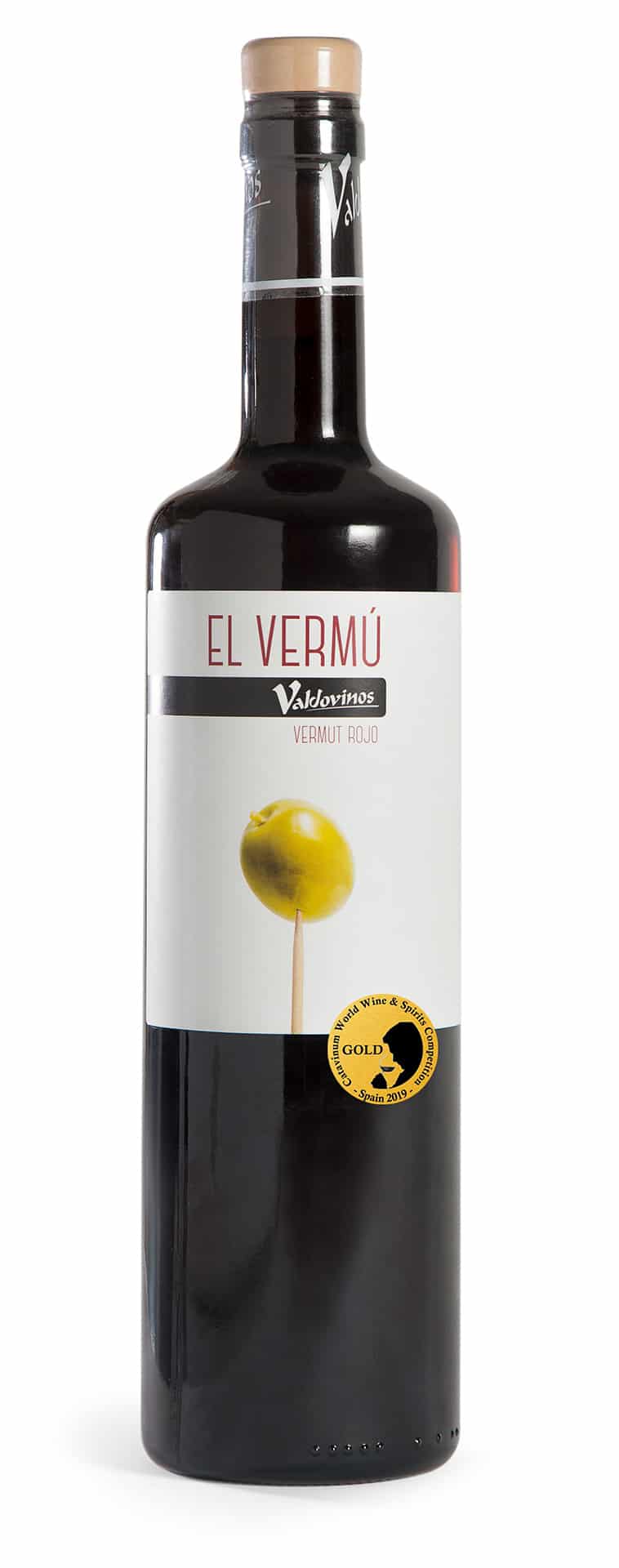 Botella de El Vermú Rojo de Bodegas Valdovinos